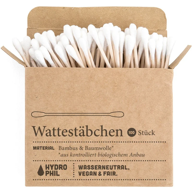 Wattestäbchen Packung mit 100 Stück