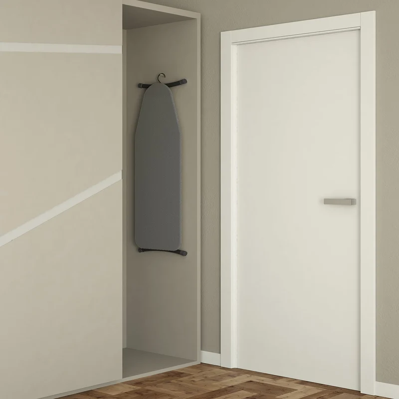 Colombo Compact - Bügelbrett, Bügelbrett Tür, Bügelbrett Klappbar, 114x36 cm, Höhe bis 80 cm, Bezug aus 100 % Baumwolle, Hergestellt in Italien