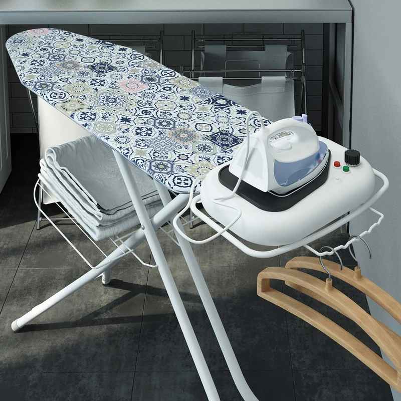 Colombo STELLA - Bügelbrett 120x40 cm, Bügeltisch, Bügelbrett Klappbar, Größe L, 6 Positionen