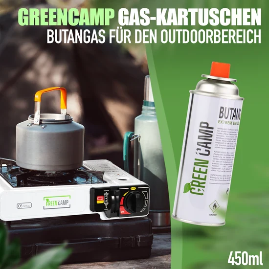28 x Greencamp® Butangaskartuschen – 227 g – umweltbewusst, sicher & zuverlässig