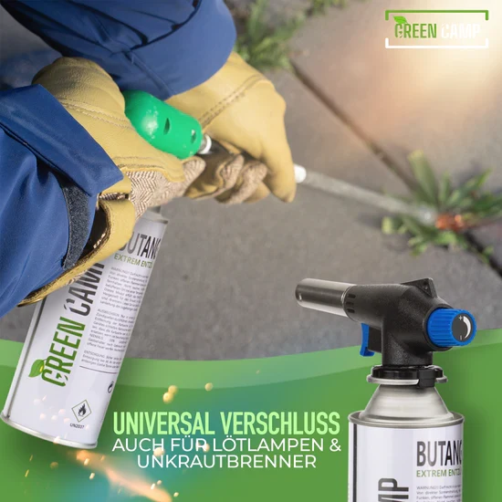 8 x Greencamp® Butangaskartuschen – 227 g – umweltbewusst, sicher & zuverlässig