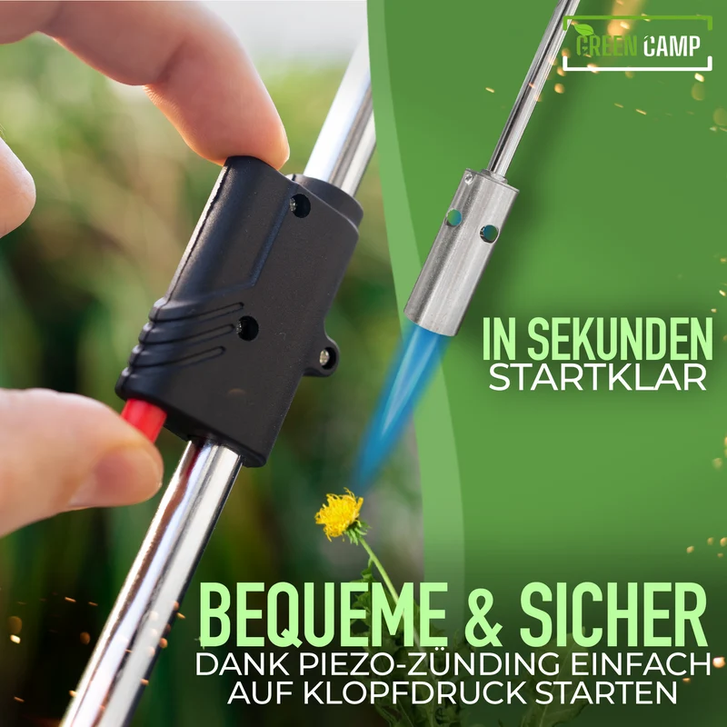 Unkrautbrenner inkl. 8 Gaskartuschen – Effektive & chemiefreie Unkrautvernichtung