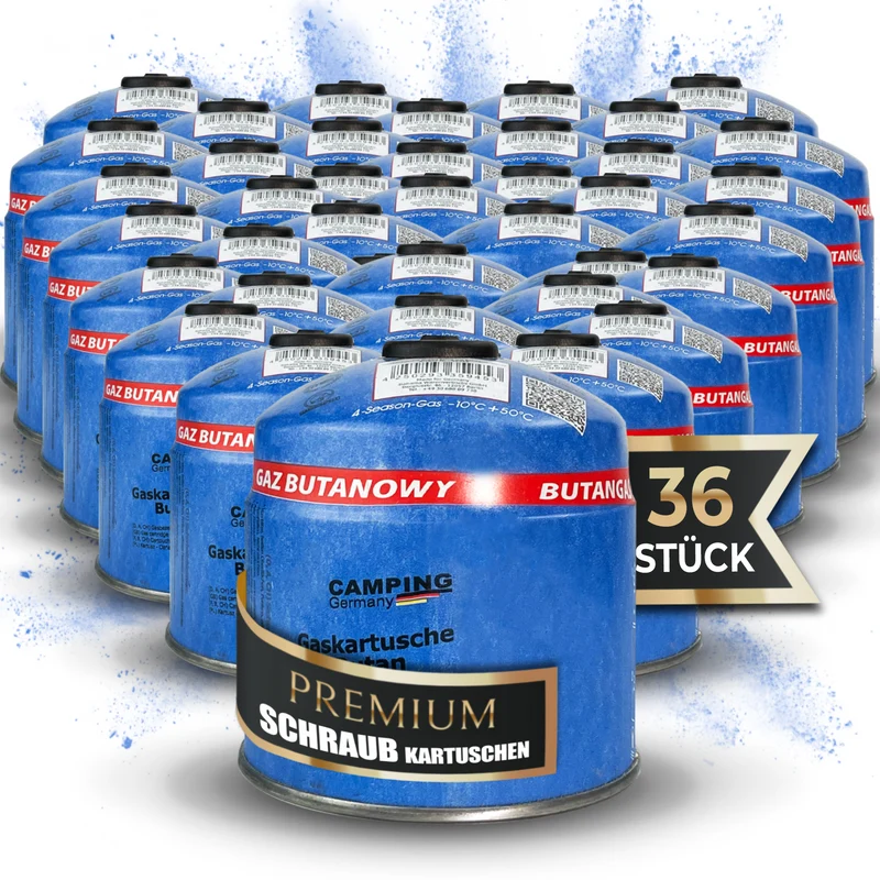 Schraubventil-Gaskartusche 500 g – EN 417, für Grill, Camping & Handwerk