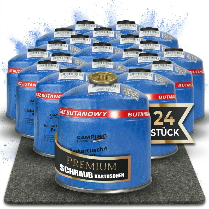 Schraubventil-Gaskartusche 500 g – EN 417, für Grill, Camping & Handwerk