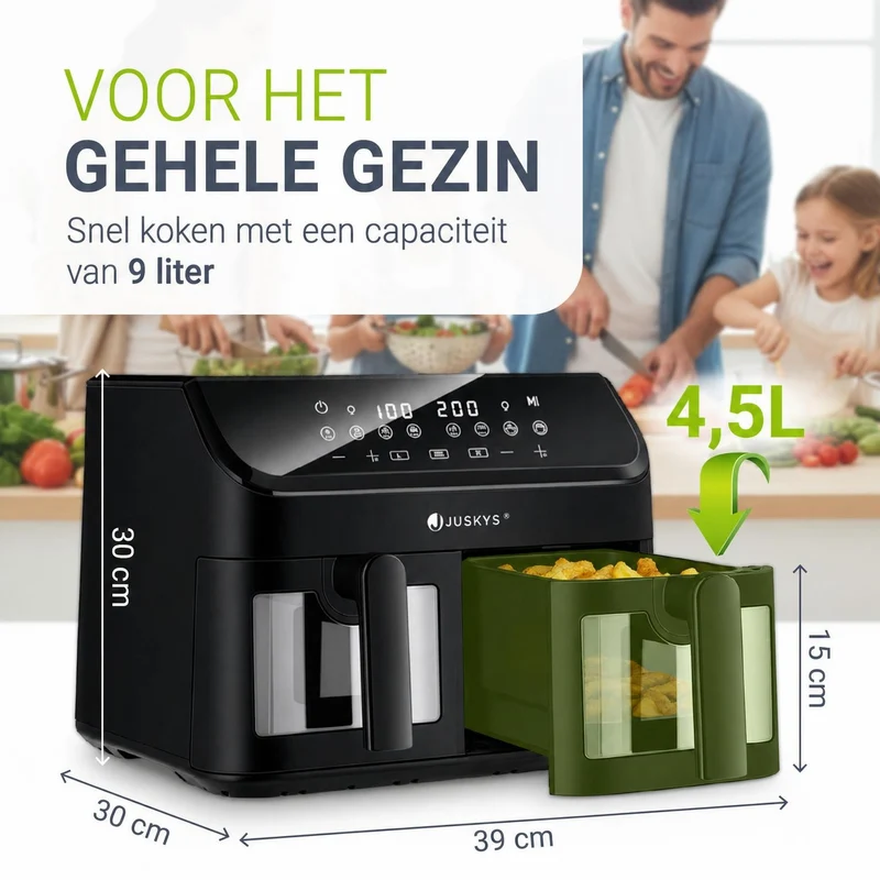 Heißluftfritteuse 9 L