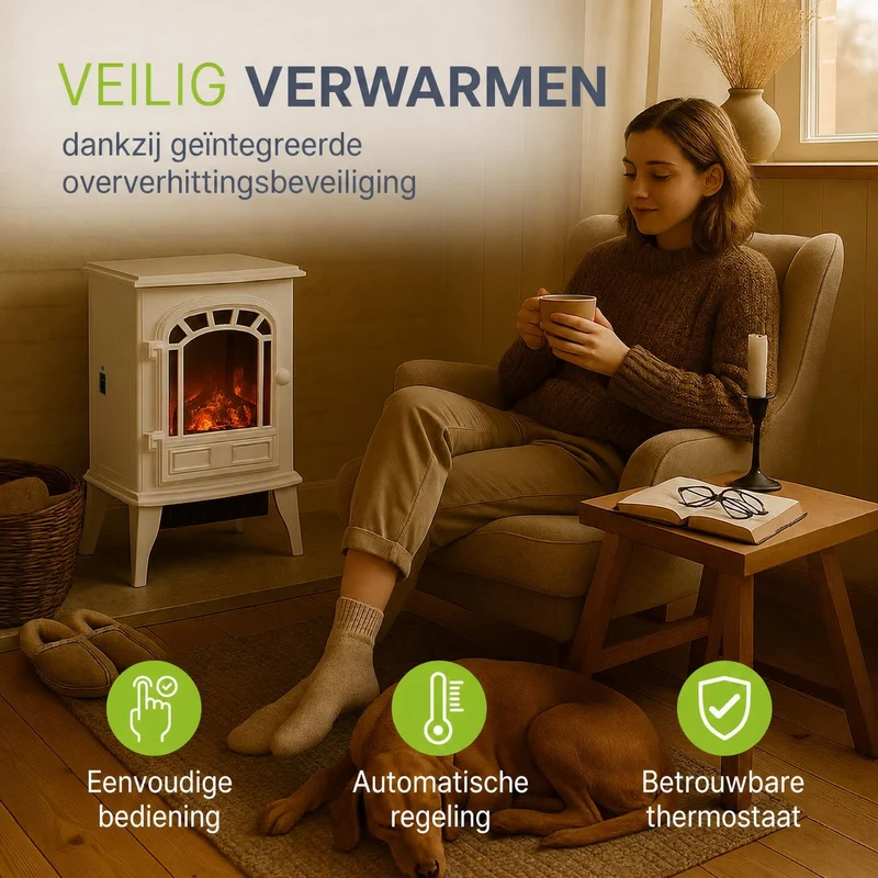 Elektrokamin 2000W mit Flammeneffekt