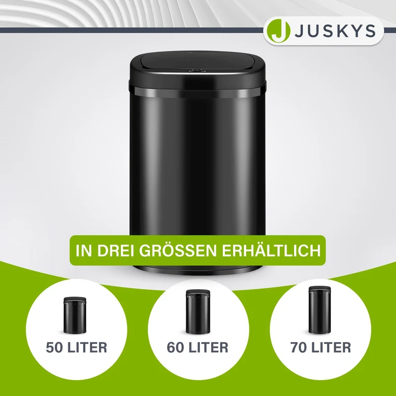 Rechteckiger Mülleimer mit Sensor