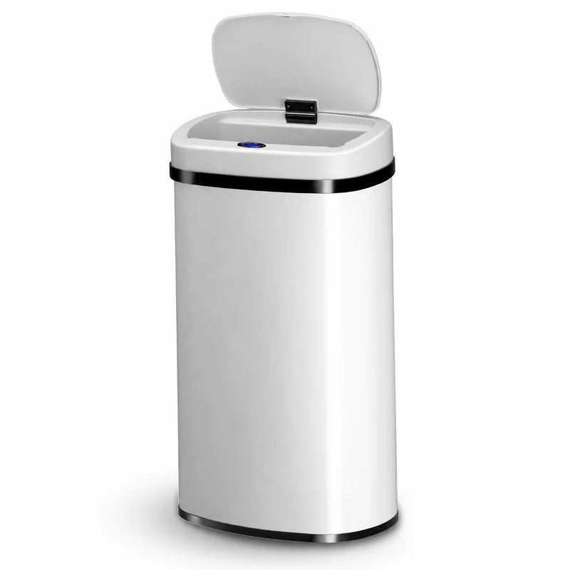 Rechteckiger Mülleimer mit Sensor
