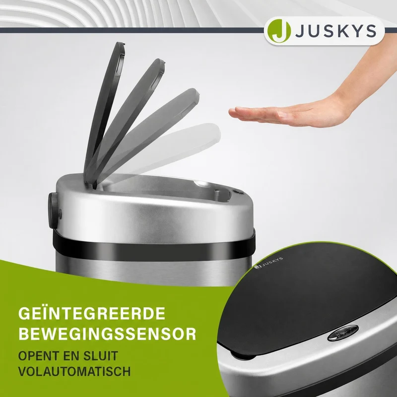 Rechteckiger Mülleimer mit Sensor