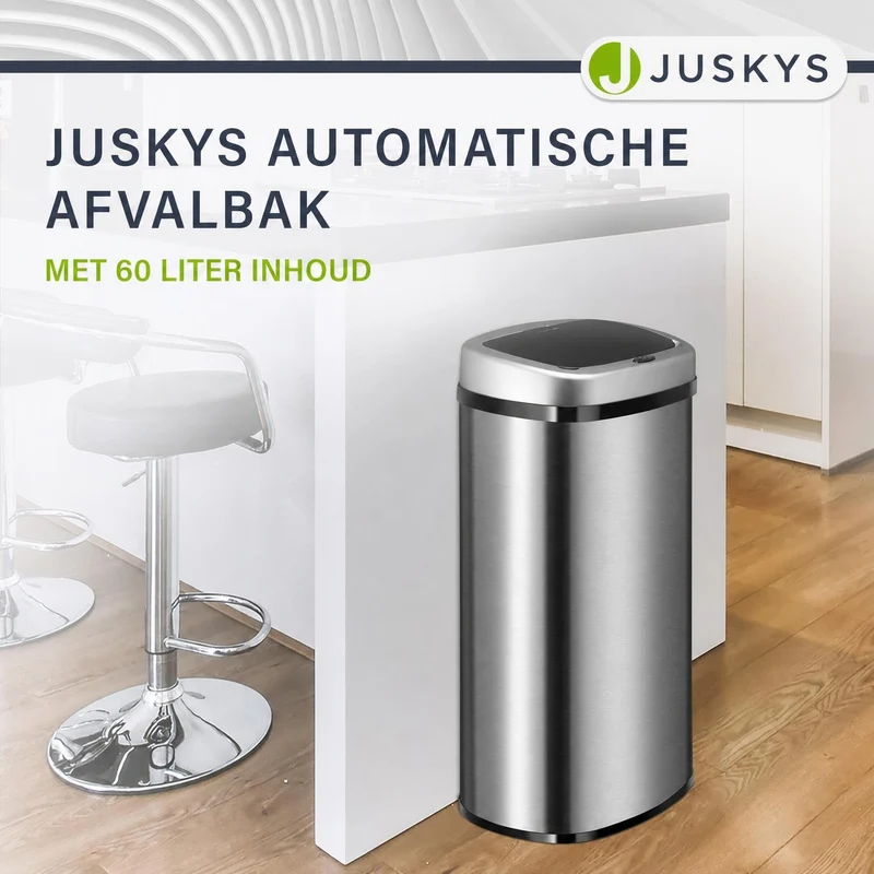 Rechteckiger Mülleimer mit Sensor