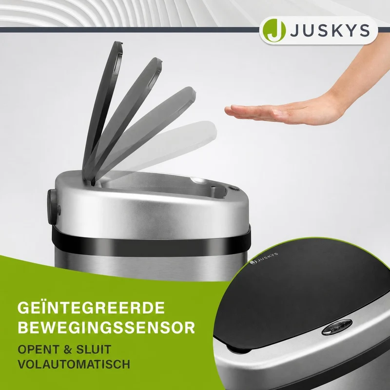 Rechteckiger Mülleimer mit Sensor