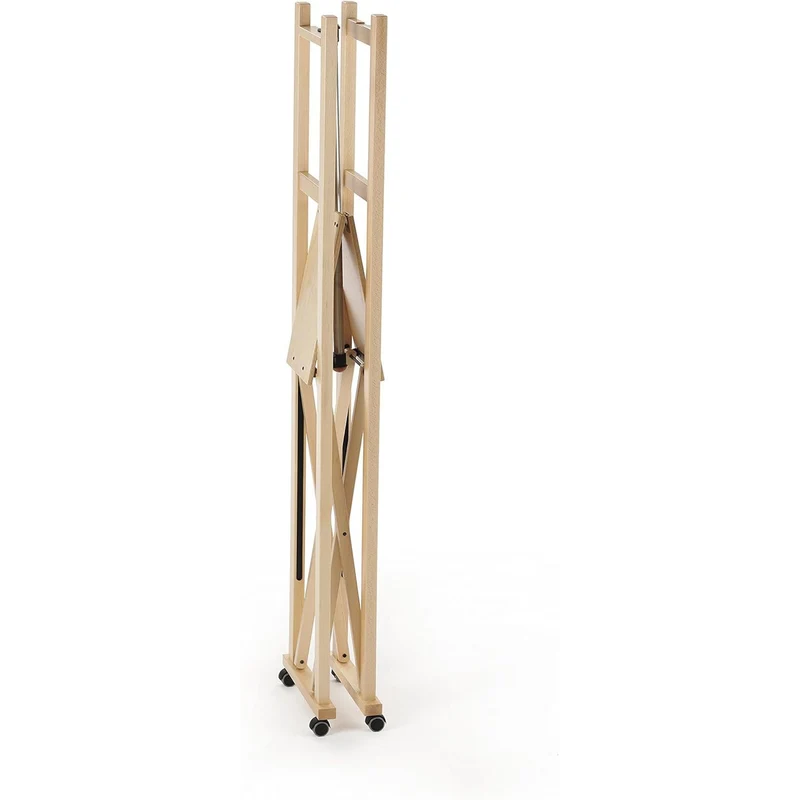 ARIT ELIOS - Garderobe, Kleiderständer Holz, Garderobenständer Holz, Kleiderständer Klappbar, Kleiderständer Ausziehbar, Farbe Naturlich