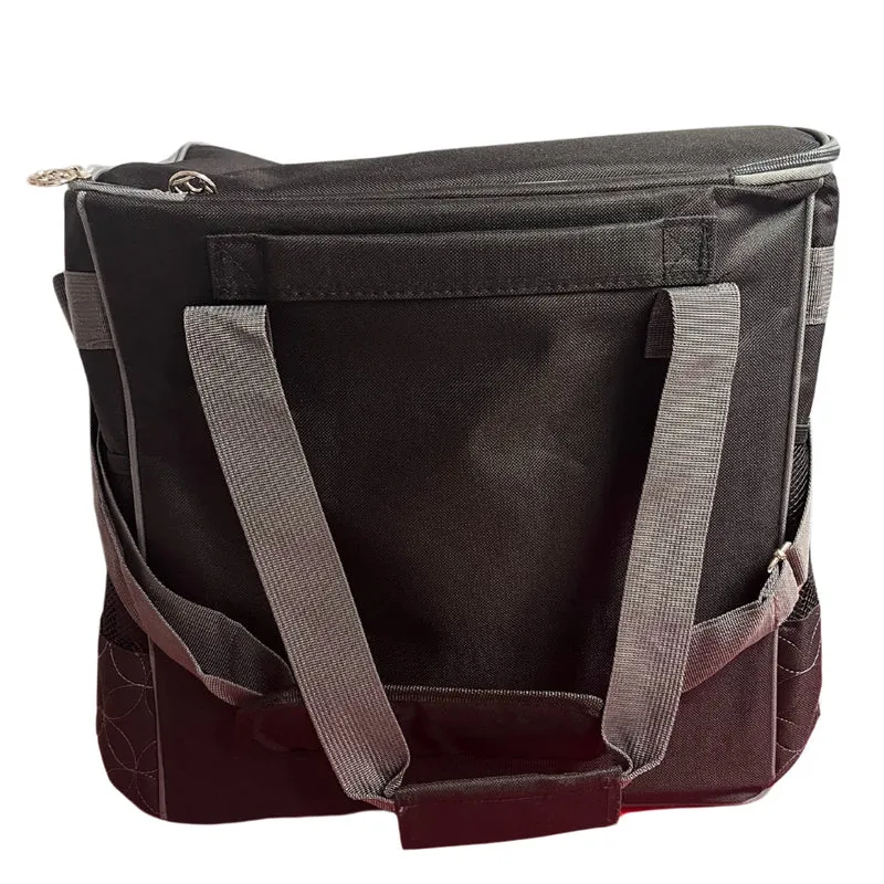 BabySnap Overlocktasche schwarz mit Quilt