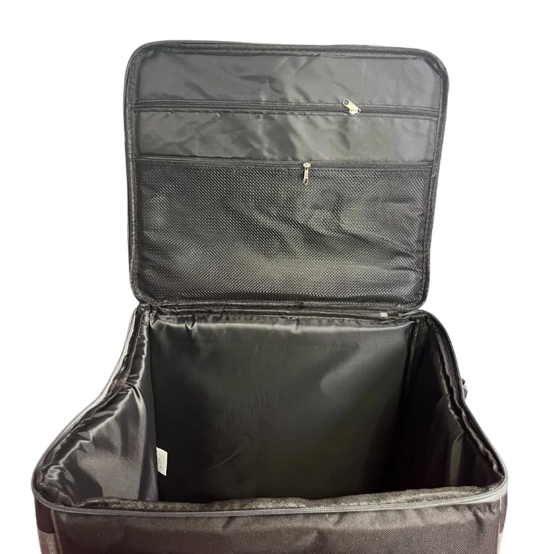 BabySnap Overlocktasche schwarz mit Quilt