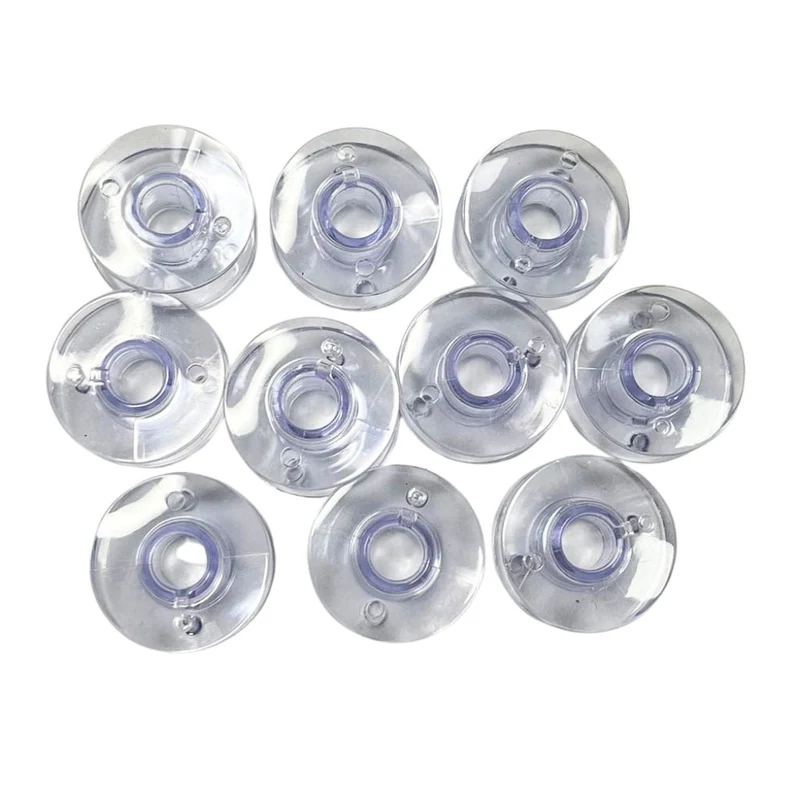 10 Kunststoffspulen 11,5mm für Brother/Pfaff/Elna