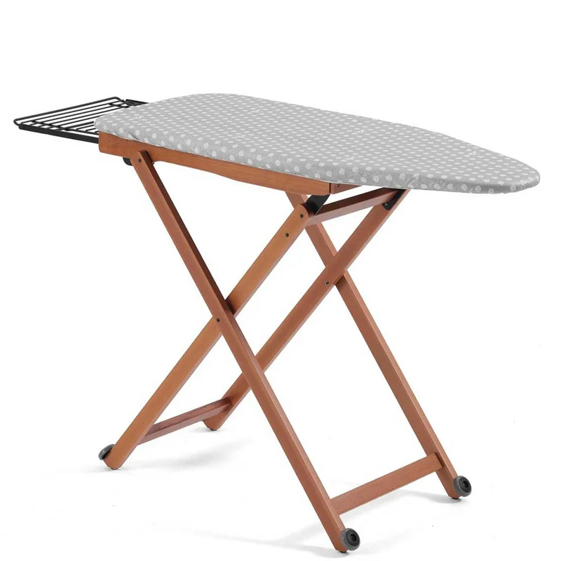 ARIT STIROLIGHT – Bügelbrett aus Holz für Dampfbügelstation, 135 × 45 × 84–93 cm, 4 Höhen, Kirschholz, Made in Italy