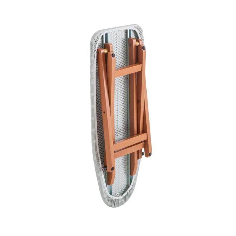 Bügeltisch MINISTYRO, Tisch-Bügeltisch, klappbar, höhenverstellbar, Arbeitsfläche 82 x 33 cm - Farbe Kirsche