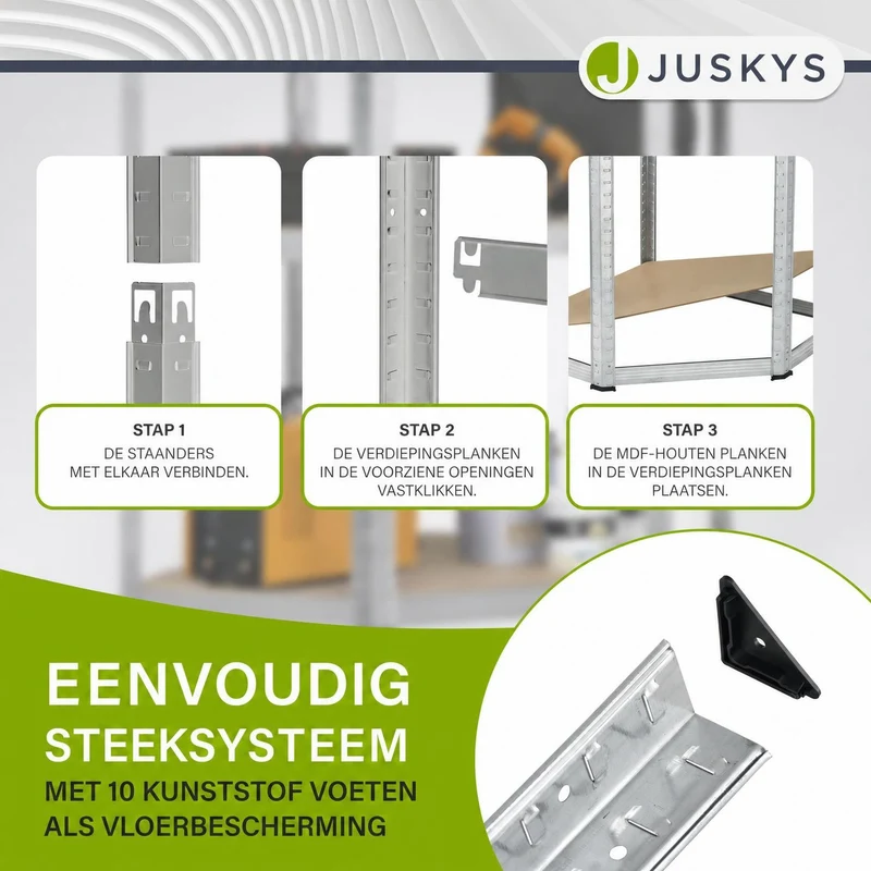 Eckregal Corner Easy 160 x 75 x 40-75 cm