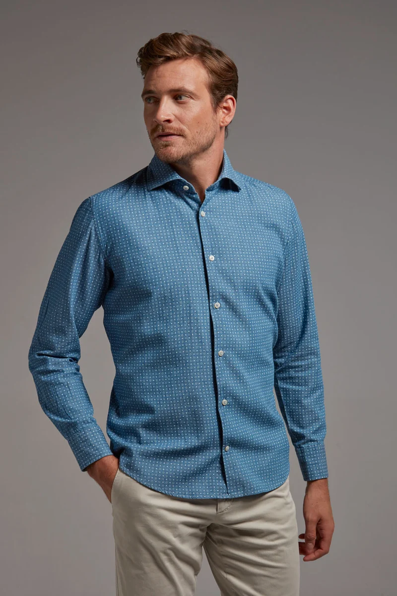 Modern Fit Print Denim