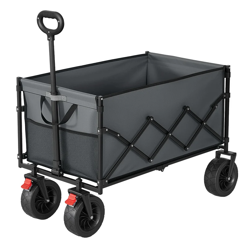 Faltbarer Bollerwagen, Transportwagen 200 L, Handwagen mit Griff