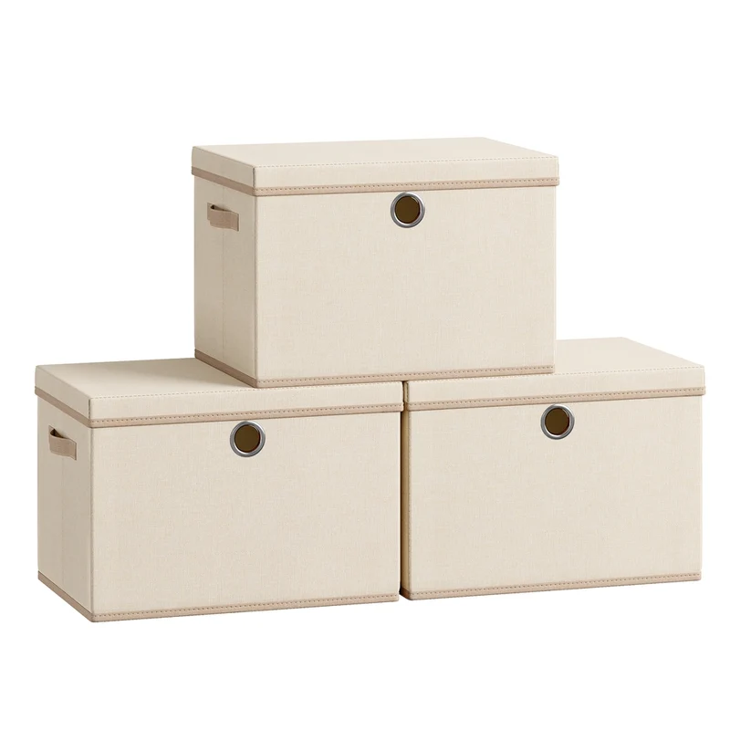 Faltbare Aufbewahrungsboxen mit Deckel und Griffen