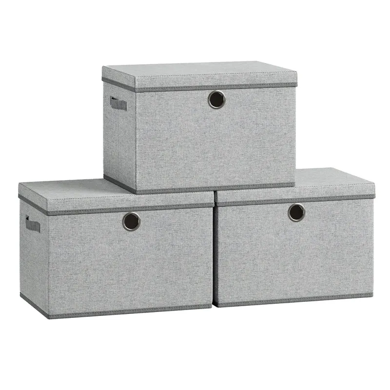 Faltbare Aufbewahrungsboxen mit Deckel und Griffen