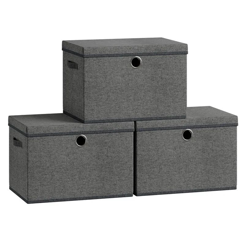 Faltbare Aufbewahrungsboxen mit Deckel und Griffen