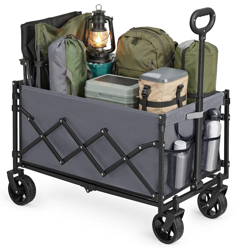 Kompakter Handwagen für Garten und Outdoor mit robusten Rollen