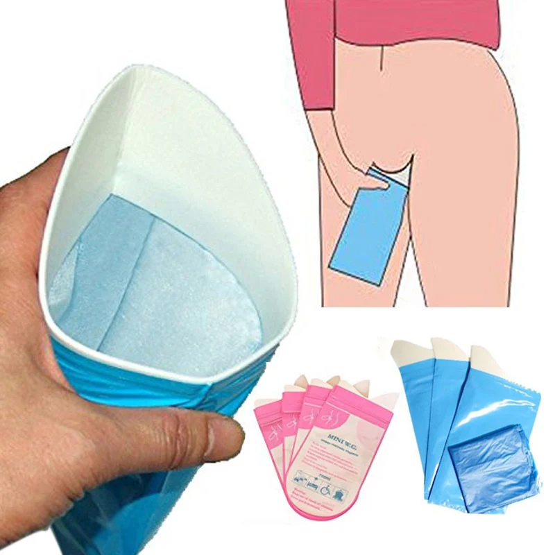 4 Pcs TravelUnisex Outdoor Eco-friendly Urine Prevent Stink Mini Vomit Bags Toilet Disposable Emergency Tool E2S