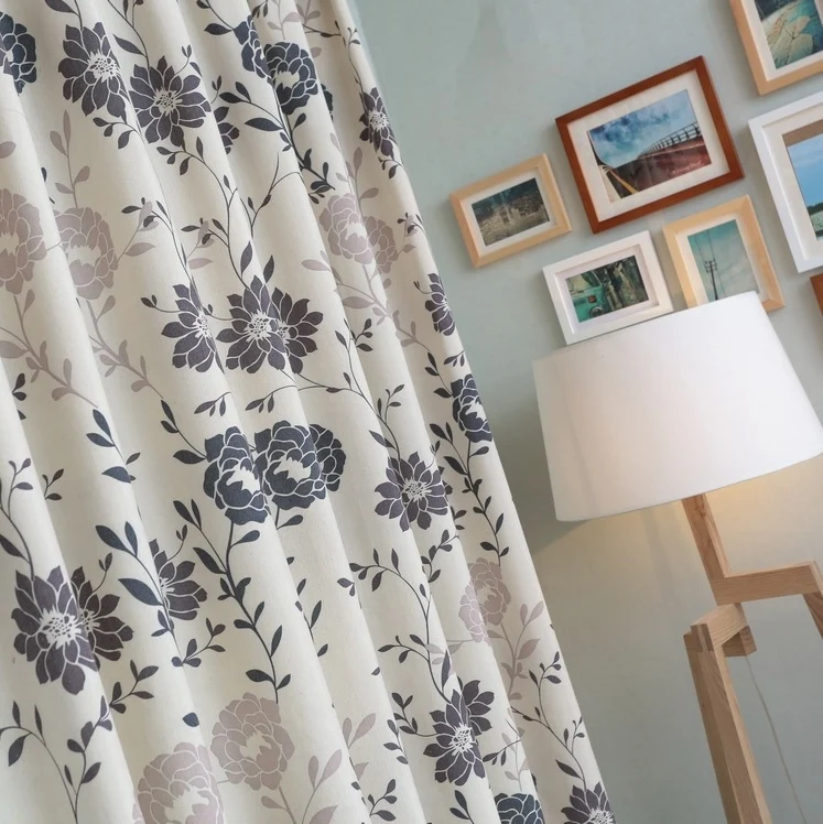 Floral Printed Curtains For Living Room Chinese Curtain Quality Curtains Cortinas Gordijnen Rideau Drapes Home Textile CL-161