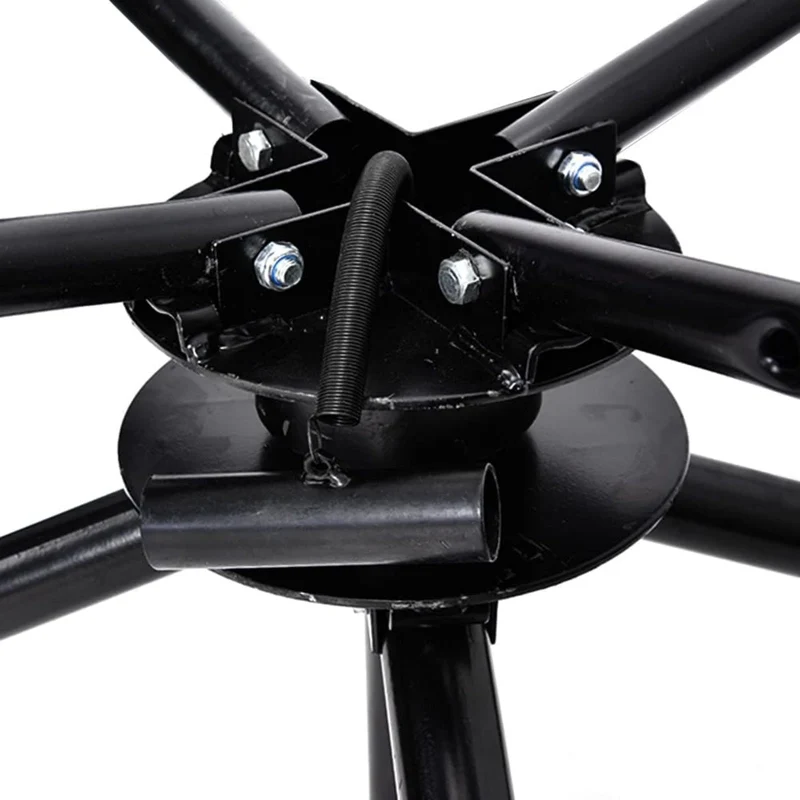 Robuster Rohrhaspel aus Stahl – Abrollgerät für Fußbodenheizungsrohre 16-32 mm, geeignet für PERT, PEX und AL/PEX bis 600 m
