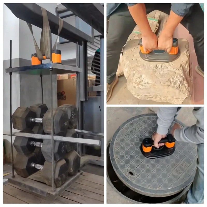 ‌Elektrischer Akku Vakuum-Saugheber 300kg | Automatische Druckregulierung‌ ‌Professioneller Plattenheber für Terrassenplatten, Glas & Feinsteinzeug