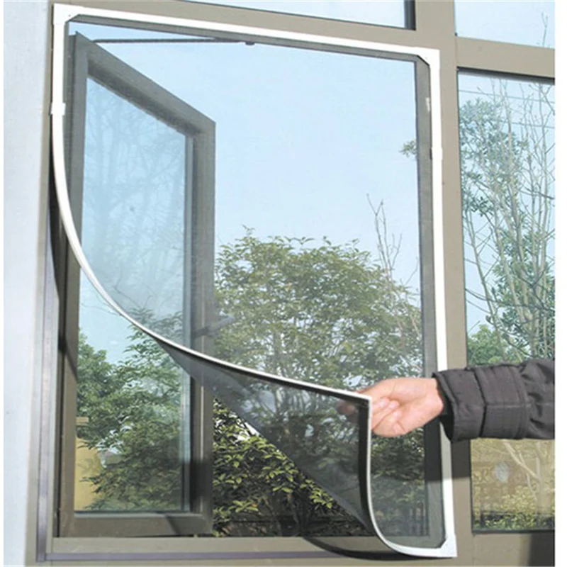 DIY Insect Fly Mosquito Windows Net Mesh Screen Curtains Protector Flyscreen Worldwide 130*150cm AA