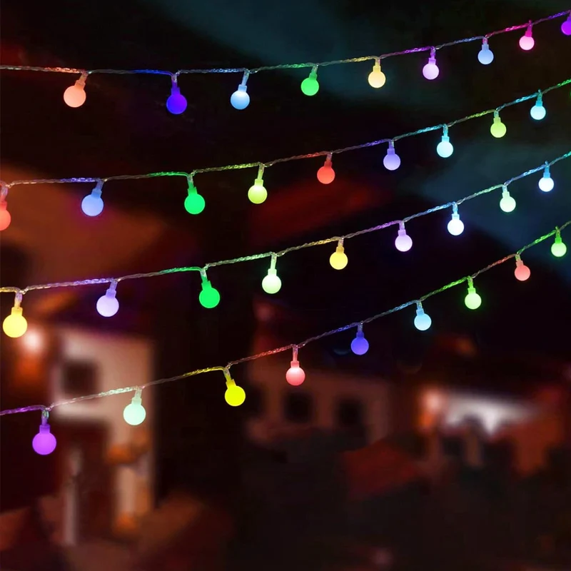 Sternenlichterkette für festliche Stimmung – 144 LEDs, 2 m Warmweiß