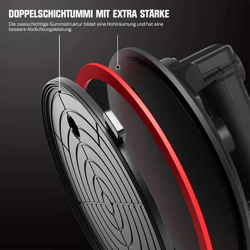 Doppelsauger 300 kg mit Akku & USB-C – Elektrischer Glasheber für Fliesen