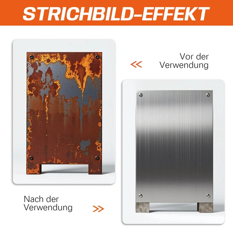 Schleifwalzenbürste Satinierwalze für Metall & Holz – PA/Alu-Oxid & Siliziumkarbid, verschiedene Körnungen