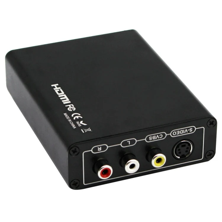Skanto Skanto | HDMI zu Composite / AV S-Video Konverter RCA CVBS/L/R Video Konverter Adapter, EU Stecker