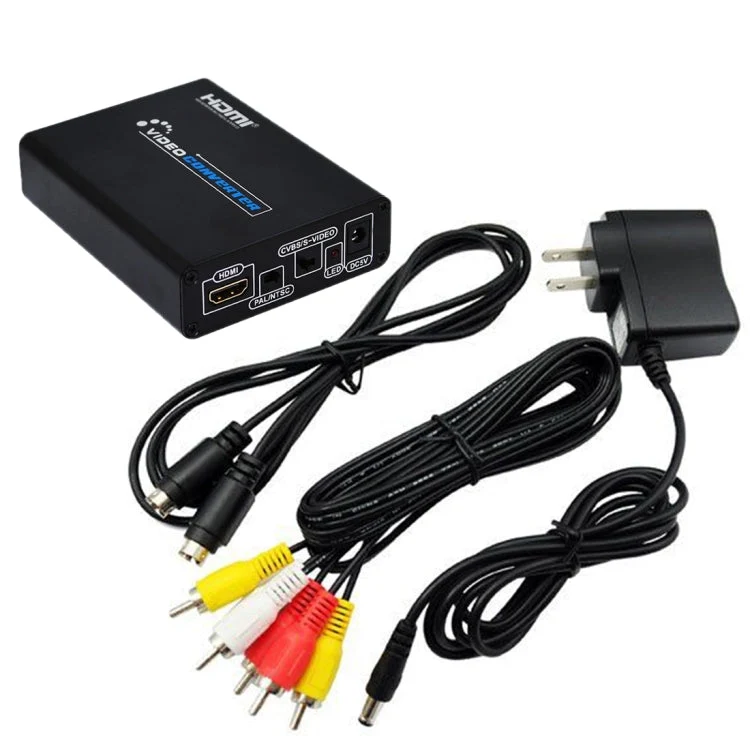 Skanto Skanto | HDMI zu Composite / AV S-Video Konverter RCA CVBS/L/R Video Konverter Adapter, EU Stecker