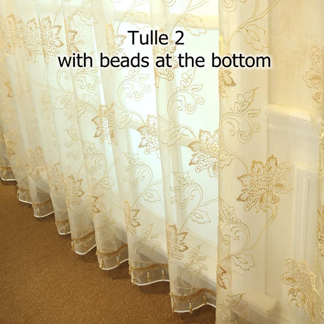 European Golden Royal Luxury Curtains for Bedroom Window Curtains for Living Room Elegant Drapes European Curtains