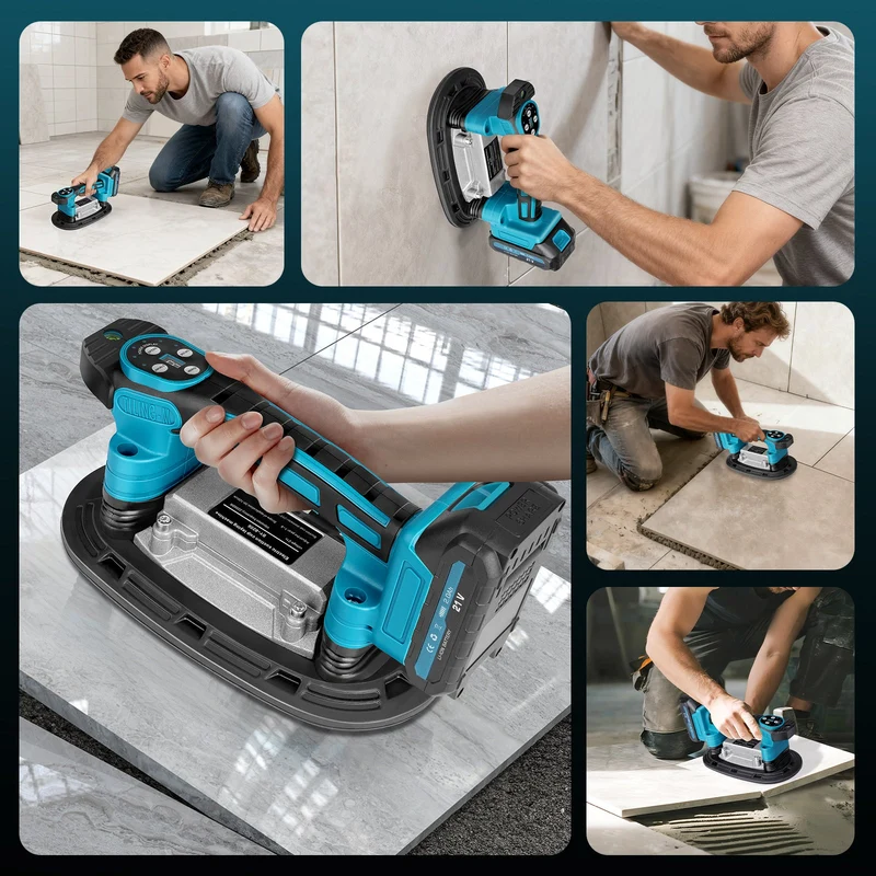 Professioneller Elektrischer Fliesenvibrator – 250 kg Schwerlast, Einstellbare Vibrationsstufen, Anti-Shock-Batterien