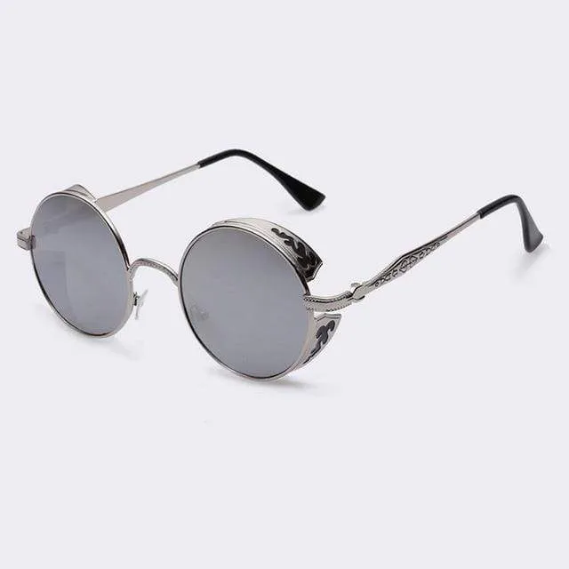 Skanto | Steampunk Vintage Runde Sonnenbrille Limited Edition
