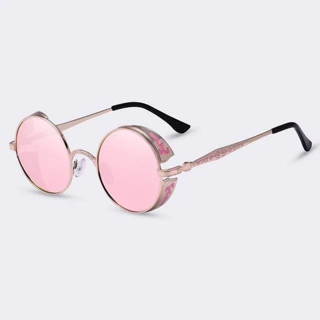 Skanto | Steampunk Vintage Runde Sonnenbrille Limited Edition