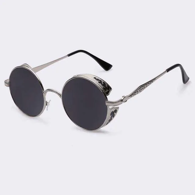 Skanto | Steampunk Vintage Runde Sonnenbrille Limited Edition