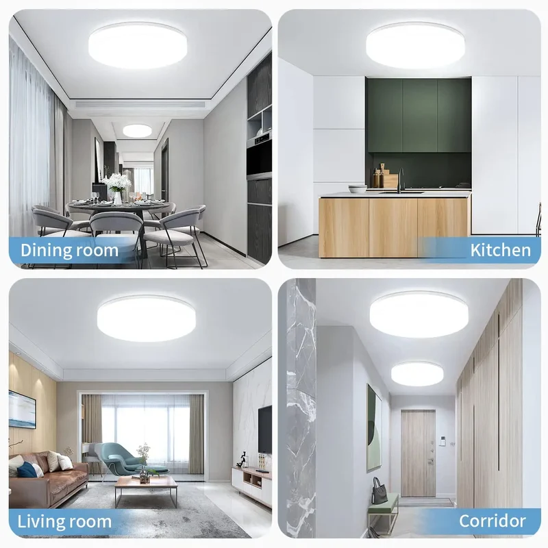 Skanto | IRALAN Ultradünne runde LED-Deckenleuchte – Vielseitige Beleuchtung für jeden Raum, 18W bis 48W Optionen
