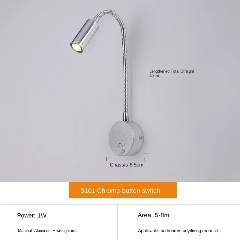 Skanto | Vielseitige LED-Wandleuchte: Modern, flexibel, perfekt für die Bettlektüre