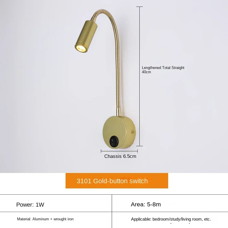 Skanto | Vielseitige LED-Wandleuchte: Modern, flexibel, perfekt für die Bettlektüre