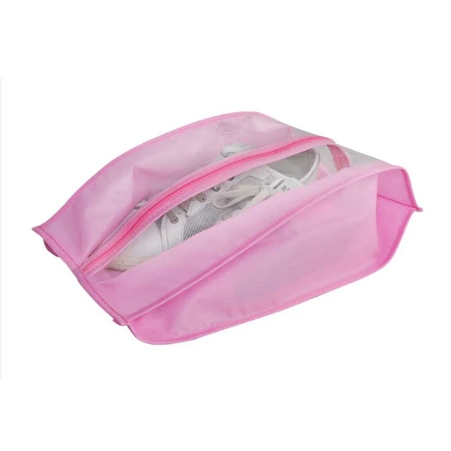Portable Travel Supplies Organizer Shoes Storage Bag PVC Waterproof Dustproof Hanging Save Space Closet Rack Hangers J2Y