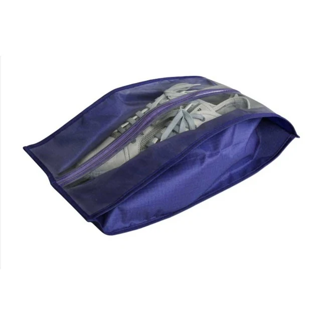Portable Travel Supplies Organizer Shoes Storage Bag PVC Waterproof Dustproof Hanging Save Space Closet Rack Hangers J2Y