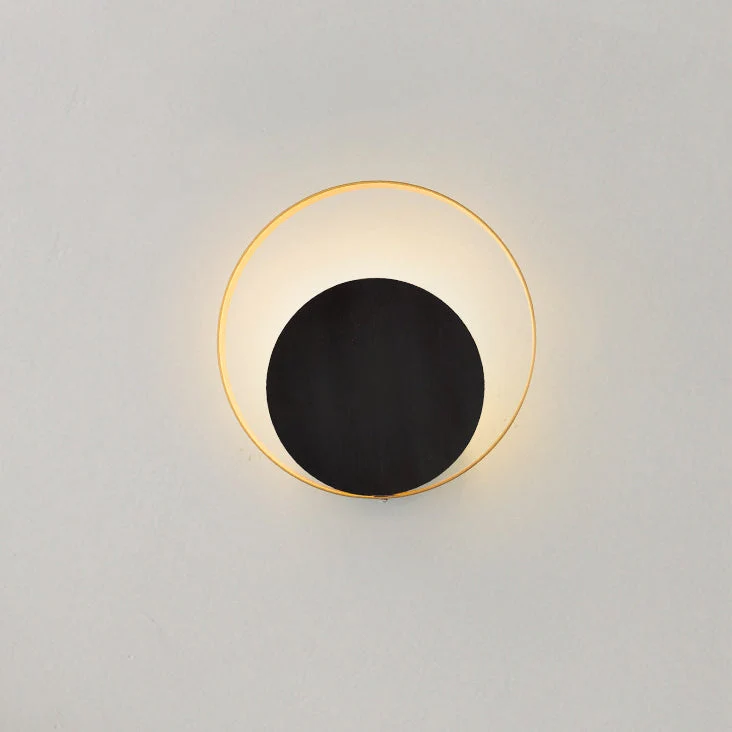 Skanto | Moderne minimalistische Eisenkreis-Ring-1-Licht-Wandleuchte für das Schlafzimmer