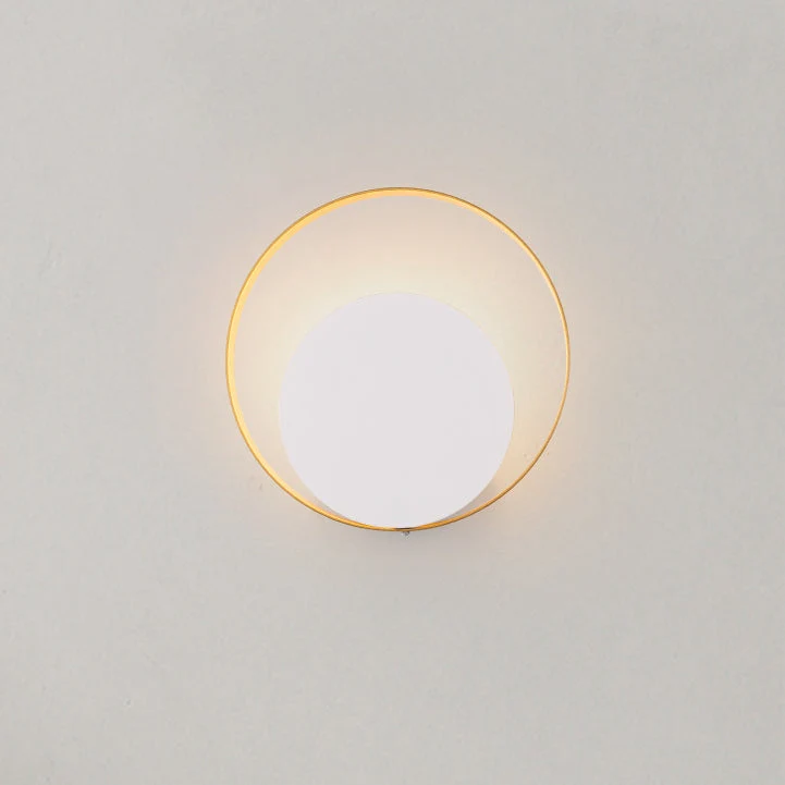 Skanto | Moderne minimalistische Eisenkreis-Ring-1-Licht-Wandleuchte für das Schlafzimmer